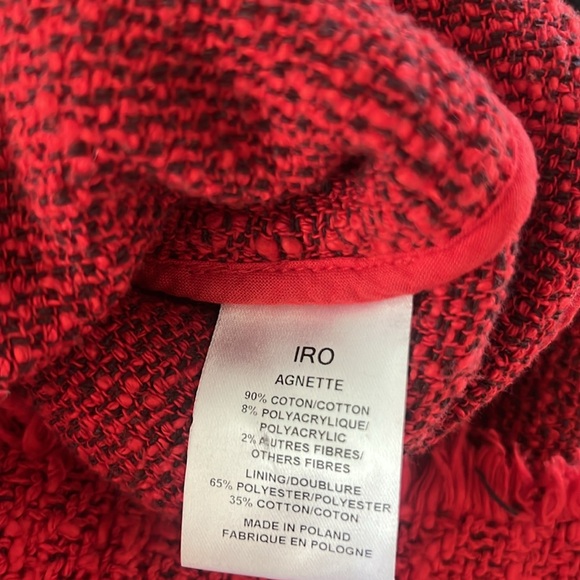 IRO Red Agnette Distressed Jacket - Picture 10 of 10